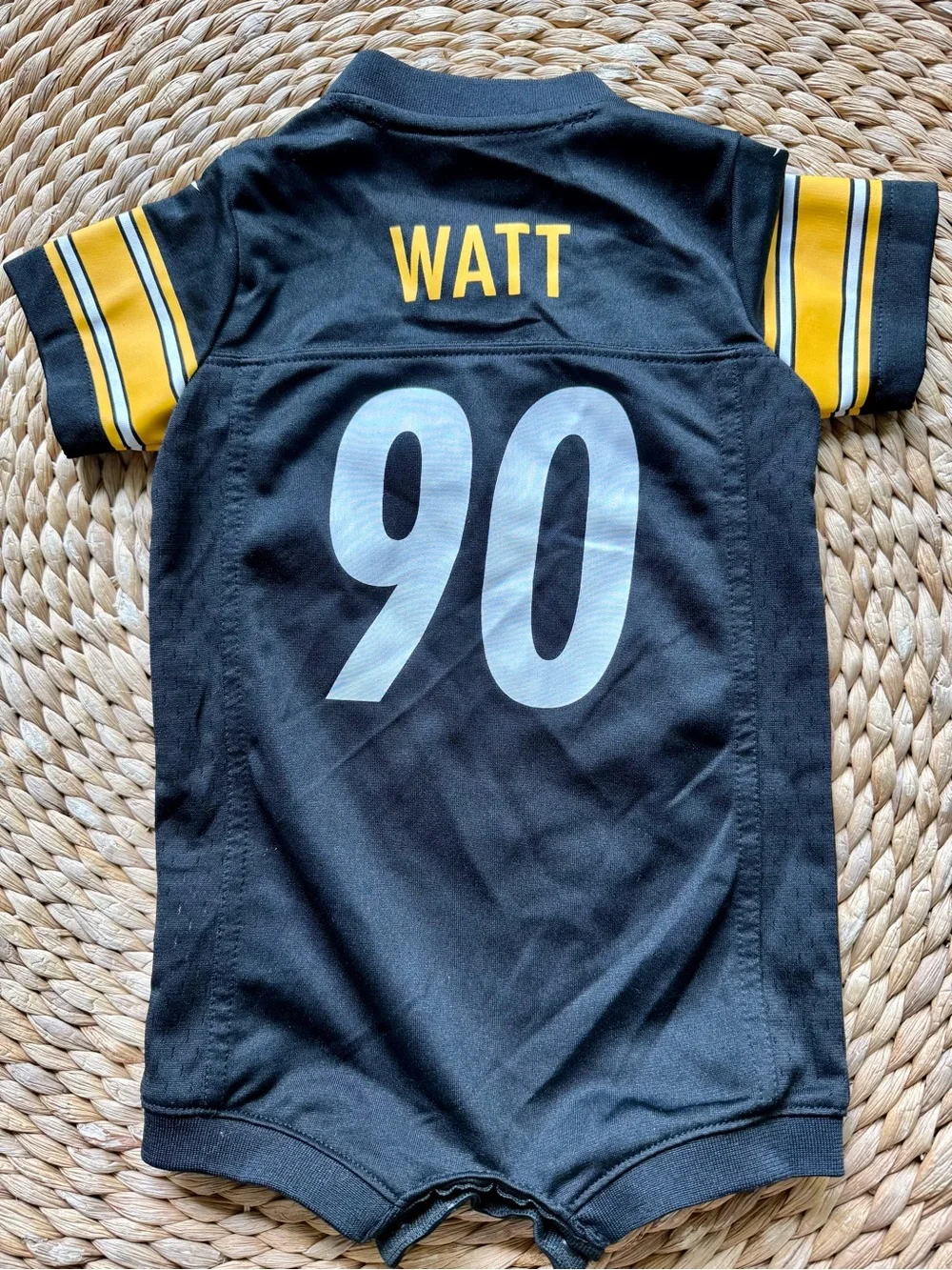Steelers TJ Watt Game Romper Jersey by Nike 6-9 Months